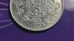 België 5 frank zilver Leopold I 1850 - met punt, Zilver, Ophalen of Verzenden, Losse munt, Zilver
