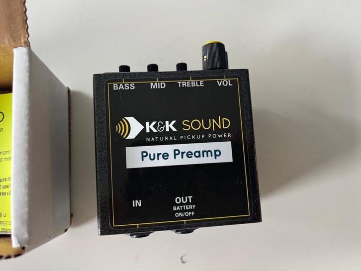 K&K Sound Pure Preamp AKOESTISCHE gitaarvoorversterker, Muziek en Instrumenten, Instrumenten | Toebehoren, Nieuw, Akoestische gitaar