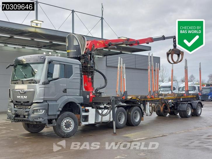 MAN TGS 33.510 6X6 Palfinger S290Z96 crane Kran Big-Axle Aut, Auto's, Vrachtwagens, Bedrijf, Te koop, Airconditioning, Bochtverlichting