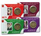 Stamp and coincards Vaticaanstad 2017 Nrs. 14-17, Postzegels en Munten, Ophalen of Verzenden, Vaticaanstad