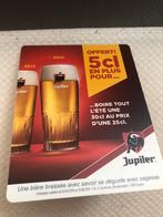 Tafelreklame bordje Jupiler 5 cl extra 12x9cm, Verzamelen, Ophalen of Verzenden, Jupiler