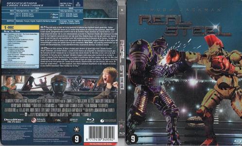 real steel "steelbook" (blu-ray) neuf, CD & DVD, Blu-ray, Comme neuf, Action, Enlèvement ou Envoi