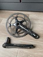 Campagnolo record carbon crankstel, Fietsen en Brommers, Fietsonderdelen, Racefiets, Gebruikt, Ophalen of Verzenden, Crankstel of Pedalen