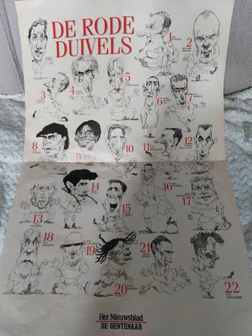Oude poster Rode Duivels beschikbaar voor biedingen