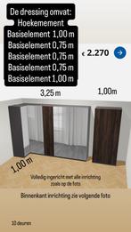 Pax dressing van ikea donkerbruin met spiegeldeuren, Huis en Inrichting, Kasten | Kleerkasten, Ophalen, Gebruikt