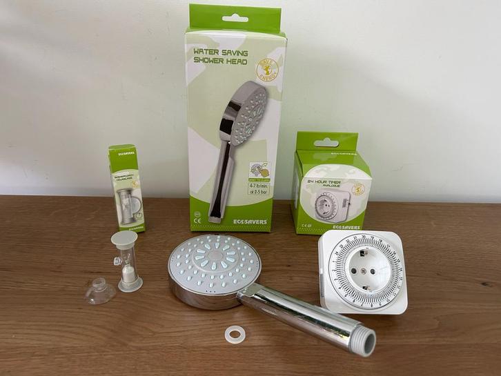 Kit complet d'économie d'énergie, Eco Savers, nouveau !, Bricolage & Construction, Sanitaire, Neuf, Douche, Chrome, Enlèvement ou Envoi