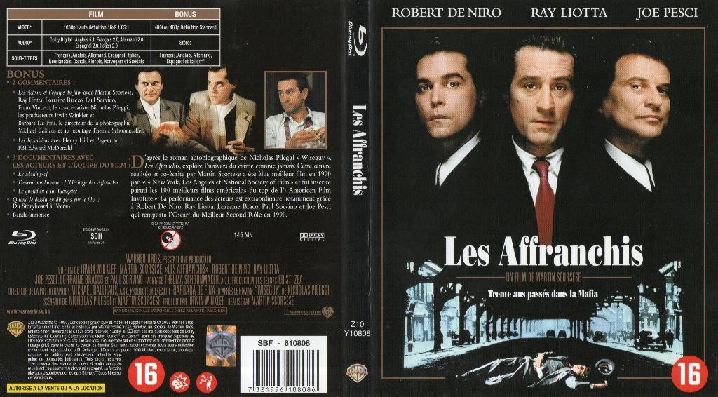 les affranchis (the goodfellas) (blu-ray) neuf, CD & DVD, Blu-ray, Comme neuf, Thrillers et Policier, Enlèvement ou Envoi