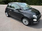 Fiat 500 52500km 2018, Bluetooth, Euro 6, Leder en Stof, Zwart