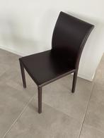 lederen stoelen (8 stuks), Huis en Inrichting, Ophalen, Gebruikt, Bruin, Leer