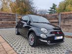FIAT 500 CABRIOLET RED EDITION - BLACK, Stof, Zwart, Cabriolet, Zwart