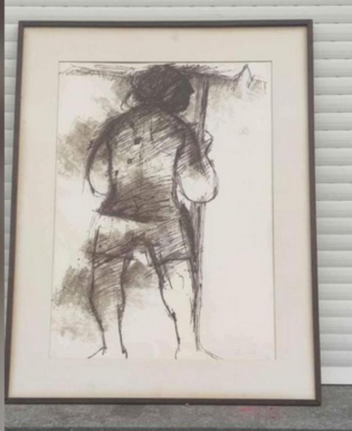 lithographie signe roger somville, Antiek en Kunst, Kunst | Litho's en Zeefdrukken, Ophalen of Verzenden