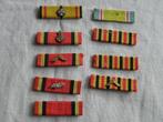 9 barres Croix civile + 2e classe avec personnages, Armée de terre, Enlèvement ou Envoi, Ruban, Médaille ou Ailes