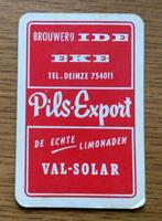 bier brouwerij speelkaart Ide pils-export val - solar Deinze, Verzamelen, Ophalen of Verzenden, Gebruikt