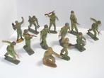 12 soldats, commando au combat STARLUX années 60, ht 6cm., Collections, Miniature ou Figurine, Armée de terre, Envoi