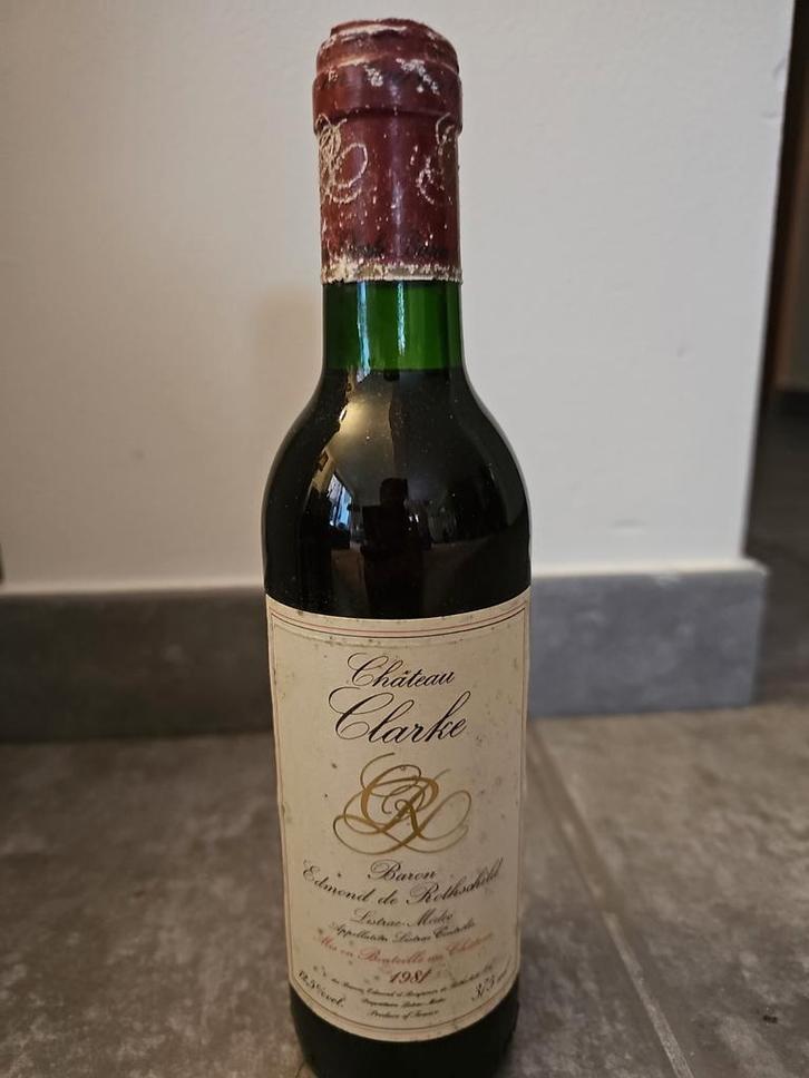 Verkooppresentatie – Château Clarke 1981, Verzamelen, Wijnen, Frankrijk, Ophalen of Verzenden