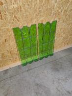 2 panneaux muraux perforés en plexiglas vert vintage, Keukies Shop, Warandestraat 51, Nazareth, Enlèvement, Info@keukiesshop.com
