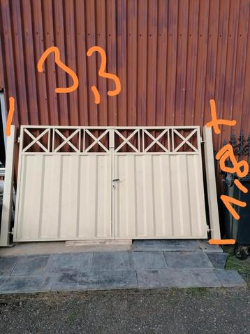 Alu poort, Tuin en Terras, Ophalen, Zo goed als nieuw