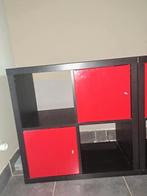 Kallax Open Kast - ZwartBruin Rood, Ophalen, Gebruikt, Modern