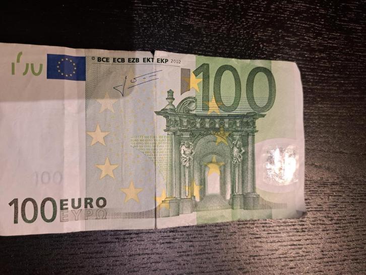 2002 Finland 100 euro oude serie Trichet code H001, Postzegels en Munten, Bankbiljetten | Europa | Eurobiljetten, Los biljet, Finland