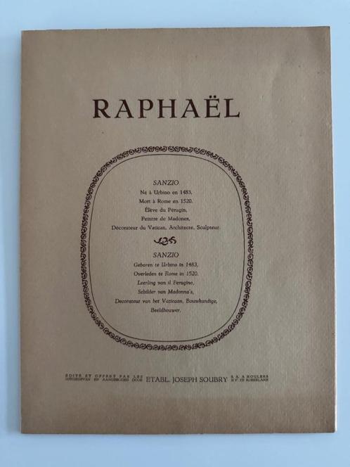 Kleurprenten SOUBRY - Map Nr 15 RAPHAEL, Verzamelen, Foto's en Prenten, Zo goed als nieuw, Prent, 1960 tot 1980, Ophalen of Verzenden