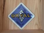 Plaque orval en véritable émail 12/12cm, Enlèvement ou Envoi