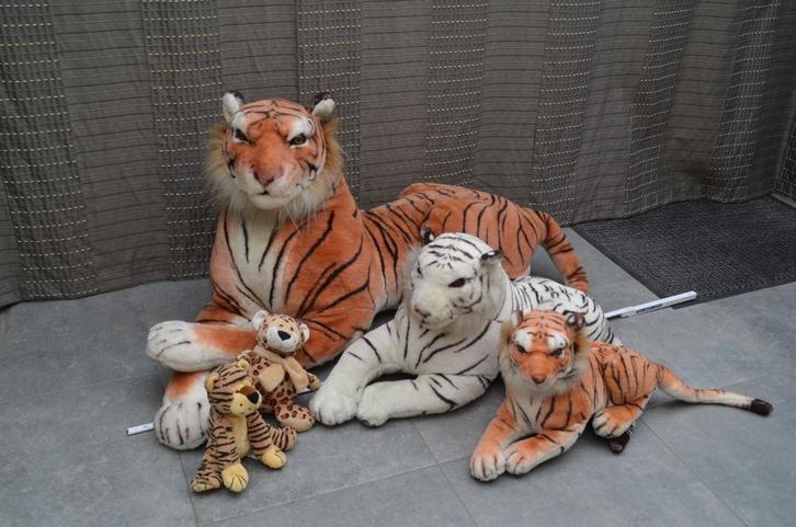 Pluche tijgers, Kinderen en Baby's, Speelgoed | Knuffels en Pluche, Gebruikt, Overige typen, Ophalen