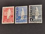 Ijsland 1938-40 - geysir, Postzegels en Munten, Postzegels | Europa | Scandinavië, Ophalen of Verzenden, IJsland, Gestempeld