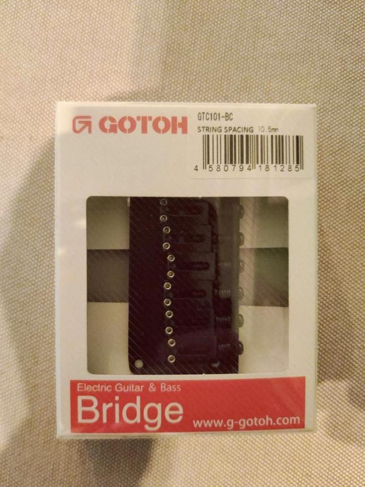 Gotoh 6-string bridge voor electrische gitaar, Muziek en Instrumenten, Instrumenten | Onderdelen, Nieuw, Elektrische gitaar, Ophalen of Verzenden