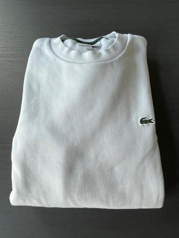 Lacoste Sweater L/XL Wit beschikbaar voor biedingen