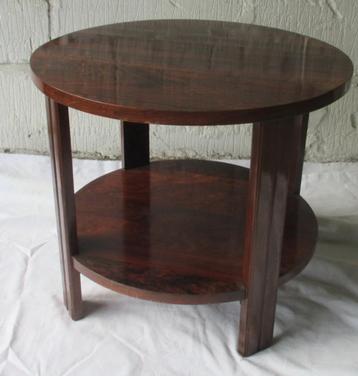 table basse art déco en bois deux niveaux, Enlèvement