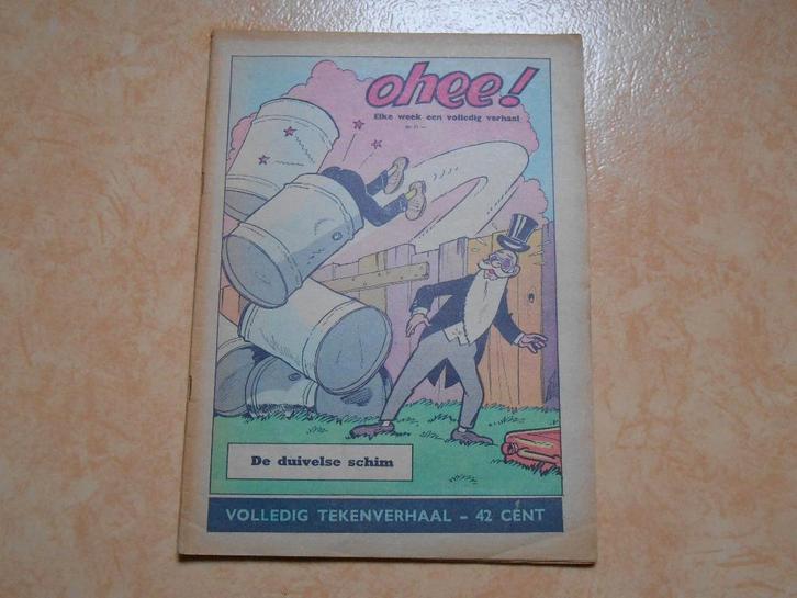 ohee 31b De duivelse schim 1963 1 ste druk. Nederlandse, Boeken, Stripverhalen, Zo goed als nieuw, Eén stripboek, Ophalen of Verzenden