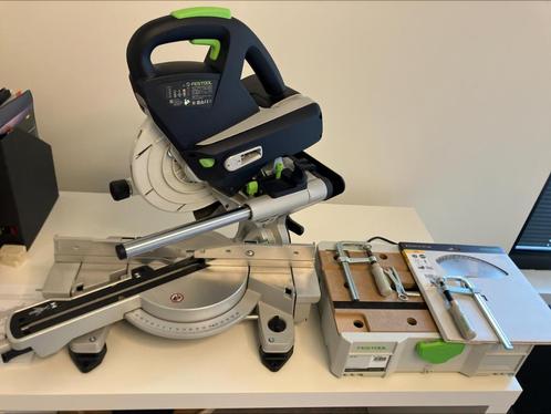 FESTOOL KAPEX 60 SET, Doe-het-zelf en Bouw, Gereedschap | Zaagmachines, Zo goed als nieuw, Afkortzaag, 1200 watt of meer, 30 tot 70 mm