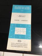 Oude topografische stafkaart Chastre Gembloux 1983, Ophalen of Verzenden, Zo goed als nieuw