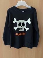HALLOWEEN T-shirt zwart doodskop longsleeve 98/104 glow dark, Zeeman, Jongen of Meisje, Ophalen of Verzenden, Zo goed als nieuw