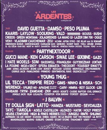 pass 4 jours Les Ardentes, Tickets & Billets, Deux personnes, Plusieurs jours