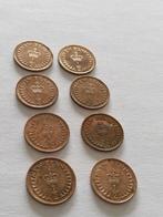 7 1/2 New Penny U.K. 1971 (3) munten van 1973 (3) en 1974, Ophalen of Verzenden, Losse munt, Overige landen
