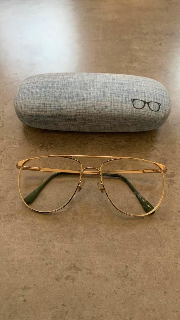 Vintage Lacoste 767 F frame — goudkleurig metaal, Handtassen en Accessoires, Zonnebrillen en Brillen | Heren, Gebruikt, Bril, Overige merken