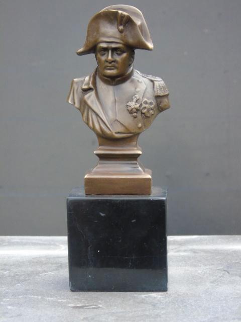 Napoleon-buste op bronzen gesigneerde basis, CANOVA, Antiek en Kunst, Antiek | Brons en Koper, Brons, Ophalen of Verzenden