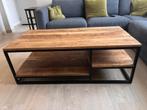 Salontafel - zwart/naturel - 40x120x60 cm, Huis en Inrichting, Tafels | Salontafels, Ophalen, Gebruikt, 100 tot 150 cm, 50 tot 100 cm