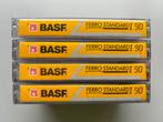 BASF Ferro Standaard I - 90 min - 4 stuks, 2 à 25 cassettes audio, Neuf, dans son emballage, Enlèvement ou Envoi, Vierge