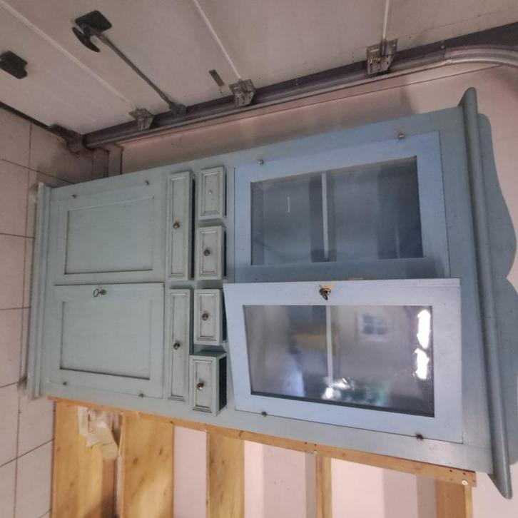 Turkoise kast, Antiek en Kunst, Antiek | Speelgoed, Ophalen
