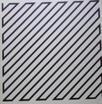 MARC VERSTOCKT / GEOMETRIE / ZW-W ZEEFDRUK / 78x56cm / SIG, Antiek en Kunst, Kunst | Litho's en Zeefdrukken, Ophalen of Verzenden