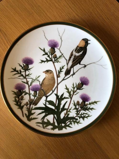 Franklin Audubon Songbirds of the World Wedgewood bord 1977, Collections, Porcelaine, Cristal & Couverts, Comme neuf, Assiette ou Plat