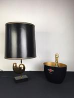 Lampe vintage coquille Nautilus en métal doré (années 1970), Enlèvement ou Envoi