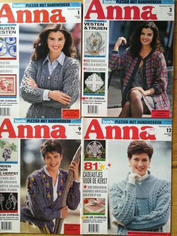 4 handwerktijdschriften - Anna - voor goed doel- prijs=voor4 beschikbaar voor biedingen