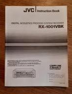 JVC RX-1001 VBK - manuel - manual - RX-1001VBK, TV, Hi-fi & Vidéo, Amplificateurs & Ampli-syntoniseurs, Utilisé, Autres systèmes