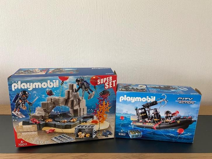 Playmobil pakket 14 – Onderwatermissie 9362 , 70011, Kinderen en Baby's, Speelgoed | Playmobil, Zo goed als nieuw, Complete set
