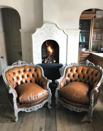 2 barok chesterfield zetels beschikbaar voor biedingen