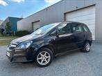 OPEL ZAFIRA 1.6iBENZINE/7PLAATS/BENZINE/TREKHAAK/AIRCO/3800€, Auto's, Opel, Zwart, Zwart, Bedrijf, Euro 4