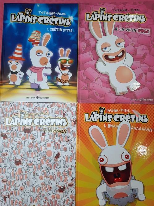 Lapins Crétins 1 2 5 7, Boeken, Stripverhalen, Zo goed als nieuw, Complete serie of reeks, Ophalen
